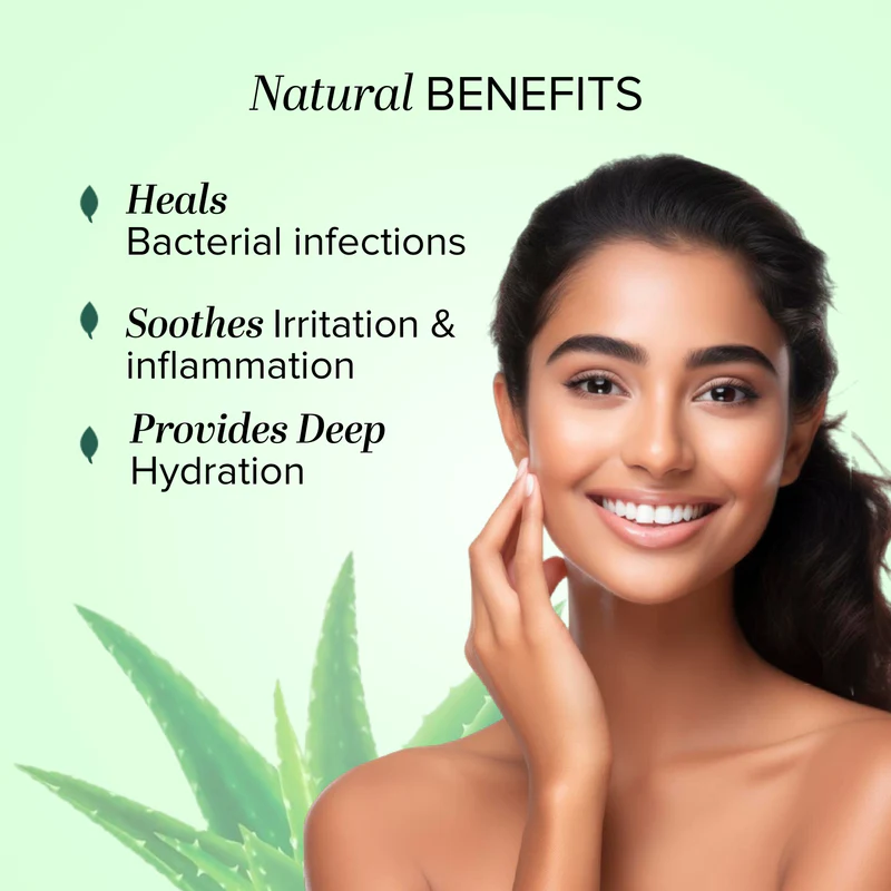 Khadi Natural Aloevera Gel with Liqorice & Cucumber Extracts - 200g